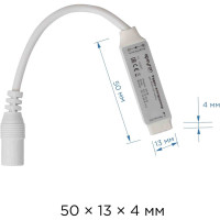 Мини-контроллер Apeyron RGB 12/24В, 72/144Вт, RF, пульт кнопочный 04-18