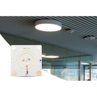 Светодиодная плата Apeyron 220В, 12Вт, smd2835, IP20, 80Лм/Вт, 80х80мм, с линзой, 2700К / 02-18