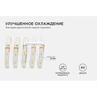 Светодиодная лента Apeyron 12В, 4,8Вт/м 09 00-09