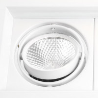 Карданный светодиодный светильник FERON 2x12W 2160 Lm, 4000К, 35 градусов, белый, AL202 29774