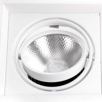 Карданный светодиодный светильник FERON 2x20W 3600 Lm, 4000К, 35 градусов, белый, AL202 29777