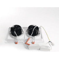Карданный светодиодный светильник FERON 2x20W 3600 Lm, 4000К, 35 градусов, белый, AL202 29777
