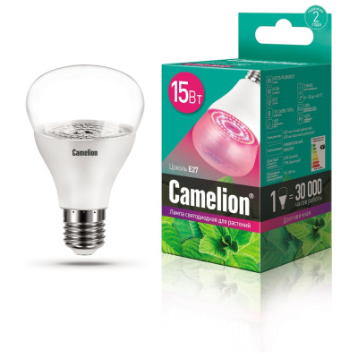 Светодиодная лампа для растений Camelion LED15-PL/BIO/E27 15Вт 220В 12770