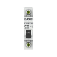 Автоматический выключатель EKF 1P 20А (C) 4,5кА ВА 47-29 Basic mcb4729-1-20C