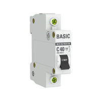 Автоматический выключатель EKF 1P 40А (C) 4,5кА ВА 47-29 Basic mcb4729-1-40C
