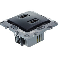 Зарядное устройство USB ЭРА 12-4110-05 230В/5В-2100мА, IP20, антрацит Б0027495