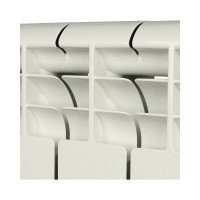 Алюминиевый радиатор ROMMER Profi 500 AL500-80-80-100 12 секций RAL9016 82486