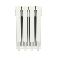 Алюминиевый радиатор ROMMER Profi 500 AL500-80-80-100 4 секции RAL9016 82482