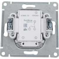 Механизм выключателя Systeme Electric 2-кл. ATLAS DESIGN с подсветкой сх.5а 10АХ белый ATN000153