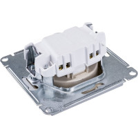 Механизм розетки Systeme Electric (Schneider Electric) 1-м AtlasDesign, без заземления, 16 А, алюминий ATN000341