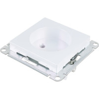 Механизм розетки Systeme Electric 1-м СП ATLAS DESIGN без заземления, 16А, жемчуг ATN000441 1240282