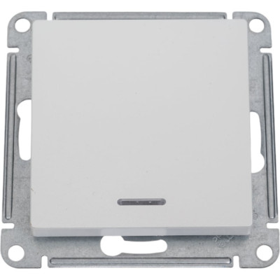 Механизм выключателя Systeme Electric (Schneider Electric) 1-кл. ATLAS DESIGN с подсветкой сх.1а 10АХ жемчуг 1240270 ATN000413