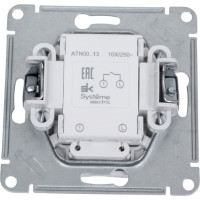 Механизм выключателя Systeme Electric (Schneider Electric) 1-кл. ATLAS DESIGN с подсветкой сх.1а 10АХ жемчуг 1240270 ATN000413