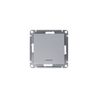 Механизм выключателя Systeme Electric (Schneider Electric) 1-кл. ATLAS DESIGN с подсветкой сх.1а 10АХ алюм. 1240227 ATN000313