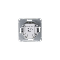 Механизм выключателя Systeme Electric (Schneider Electric) 1-кл. ATLAS DESIGN с подсветкой сх.1а 10АХ алюм. 1240227 ATN000313