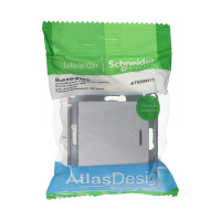 Механизм выключателя Systeme Electric (Schneider Electric) 1-кл. ATLAS DESIGN с подсветкой сх.1а 10АХ алюм. 1240227 ATN000313