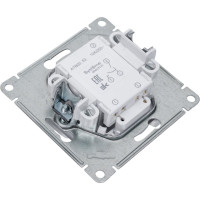 Механизм выключателя 2-клавишный Systeme Electric (Schneider Electric) ATLAS DESIGN с подсветкой сх.5а 10АХ жемчуг 1240291 ATN000453