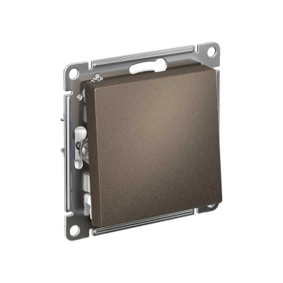 Механизм выключателя 1-клавишный Systeme Electric (Schneider Electric) ATLAS DESIGN, сх.1, 10 АХ, мокко, арт. ATN000611