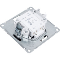 Механизм выключателя 2-клавишный Systeme Electric (Schneider Electric) ATLAS DESIGN с подсветкой сх.5а 10АХ мокко 1240377 ATN000653