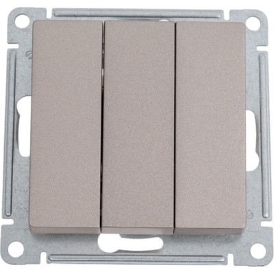 Механизм выключателя Systeme Electric 3-кл. ATLAS DESIGN сх.1+1+1 10АХ шампань ATN000531 1240320
