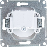 Механизм розетки Systeme Electric 1-м СП ATLAS DESIGN без заземления, 16А, белая ATN000141