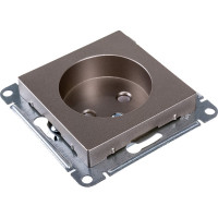 Механизм розетки Systeme Electric 1-м СП ATLAS DESIGN без заземления, 16А, шампань ATN000541 1240325