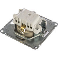 Механизм розетки Systeme Electric 1-м СП ATLAS DESIGN с заземлением, 16А, алюминий ATN000343 1240240