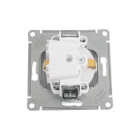 Механизм розетки Systeme Electric 1-м СП ATLAS DESIGN с заземлением, защитные шторки, 16А, жемчуг 1240285 ATN000445