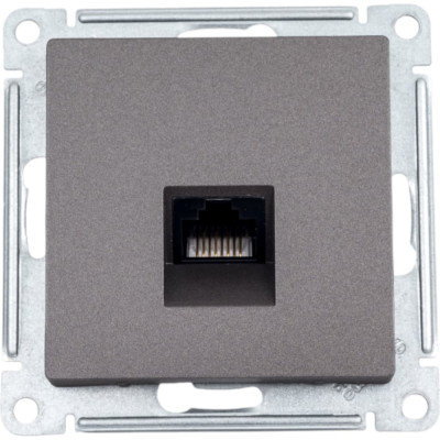 Механизм компьютерной розетки Systeme Electric ATLAS DESIGN RJ45 мокко ATN000683 1240383