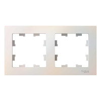 Рамка 2-м Systeme Electric (Schneider Electric) ATLAS DESIGN, универсальная, жемчуг, арт. ATN000402