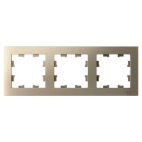 Рамка Systeme Electric 3-м ATLAS DESIGN универсальная, шампань ATN000503 1240308