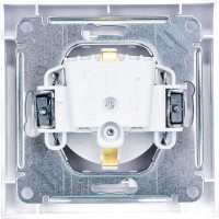 Розетка Systeme Electric (Schneider Electric) ATLAS DESIGN с заземл. защ. шторки 16А в сборе бел. 1240147 ATN000144