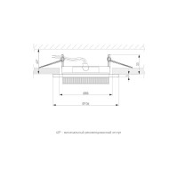 Встраиваемый светильник Elektrostandard 1035 GX53 WH белый a032501