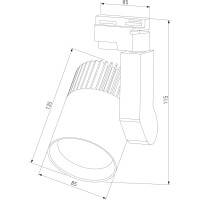 Потолочный светодиодный светильник Elektrostandard LTB20 Accord Белый 30W 4200K a039567
