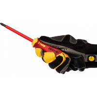 Диэлектрическая крестовая отвертка Felo Ergonic +/- H 2X 100 41620390