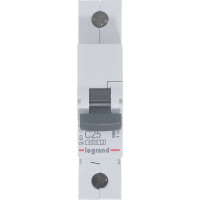 Авт.выключатель Legrand RX3  4,5кА 25А 1П C 419666