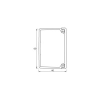 Мини-канал Legrand Metra 60x40 2 метра с крышкой белый 638197