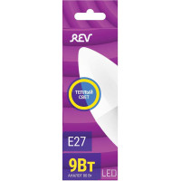 Светодиодная лампа REV C37 Е27 9W, 2700K, 32412 6
