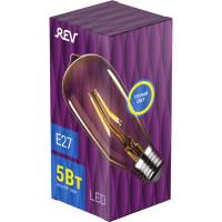 Светодиодная лампа REV VINTAGE Filament ST64, E27, 5Вт, 2700K, DECO Premium, 32435 5