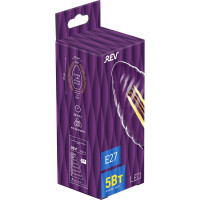 Светодиодная лампа REV FILAMENT свеча витая, TC37, E27, 5W, 2700K, DECO Premium 32426 3