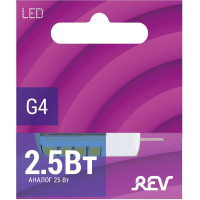 Светодиодная лампа REV JC G4, 2,5W, 4000K, 220V 32438 6