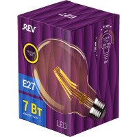 Светодиодная лампа REV VINTAGE Filament шар G95, E27, 7Вт, 2700K, DECO Premium, 32434 8