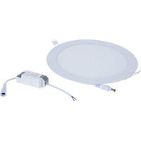 Встраиваемый светодиодный светильник REV, SUPERSLIM ROUND, 188x188x15мм, 18Вт, 6500К, 1530Лм, IP20, 28942 5