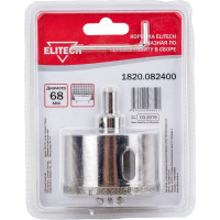 Коронка алмазная в сборе по керамограниту 68 мм Elitech 1820.082400