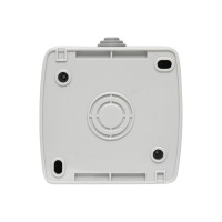 Выключатель EKF Мурманск 2-клавишный 10А IP54 серый EFV10-023-30-54