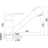 Смеситель Rossinka для кухни D40-25