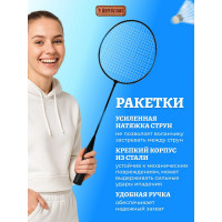 Набор BOYSCOUT 2 ракетки, воланчик, в сетке /24 61450