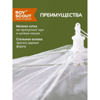 Сетка для защиты продуктов от насекомых BOYSCOUT, 41x41 см/ 24 61130