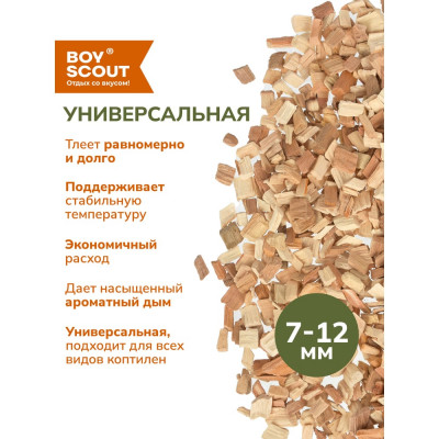 Щепа для копчения BOYSCOUT Абрикос, 1 л /25 61199