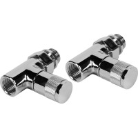 Набор дизайн-вентилей Royal Thermo PIANO, прямой хром 1/2 НС-1161360